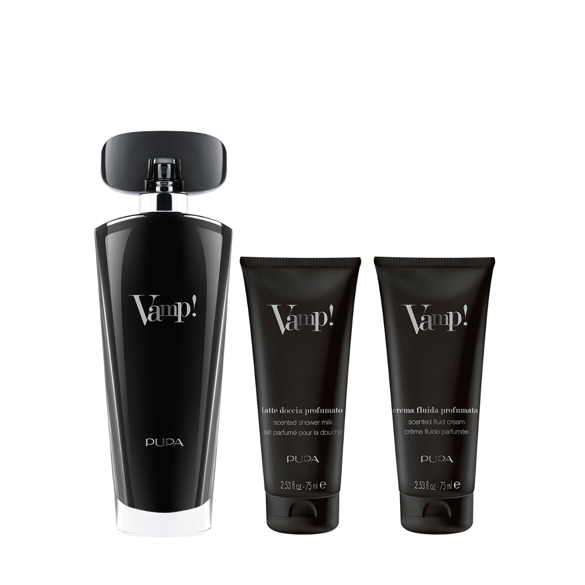 Kit Vamp! Nero - Profumo 100ml + Latte Doccia + Latte Corpo