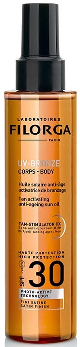 Filorga Uv-Bronze Body 30 Olio Solare Anti-Età Acceleratore Di Abbronzatura Spf 30 150ml