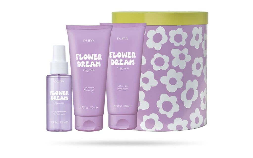 Pupa Happy Box Kit Flower Dream Gel Doccia 200ml + Latte Corpo 200ml + Acqua Profumata 100ml