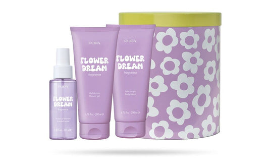 Pupa Happy Box Kit Flower Dream Gel Doccia 200ml + Latte Corpo 200ml + Acqua Profumata 100ml