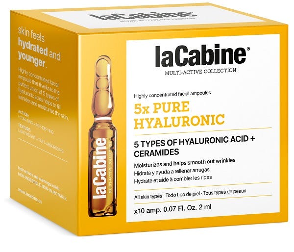 LaCabine 5x Pure Hyaluronic Anti-Rughe Viso 10 Fiale
