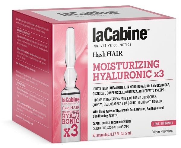 LaCabine Moisturizing Hyaluronic x3 Anti-Crespo Capelli 7 Fiale
