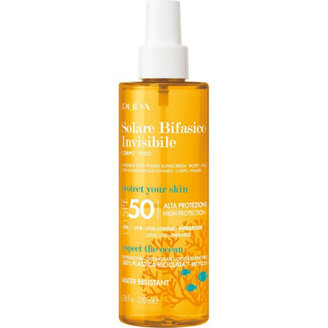 Pupa Solare Bifasico Invisibile Corpo E Viso  SPF50 200ml