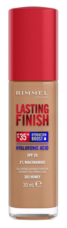 Rimmel Fondotinta Lasting Finish 35h Con Acido Ialuronico 303 Honey 30ml