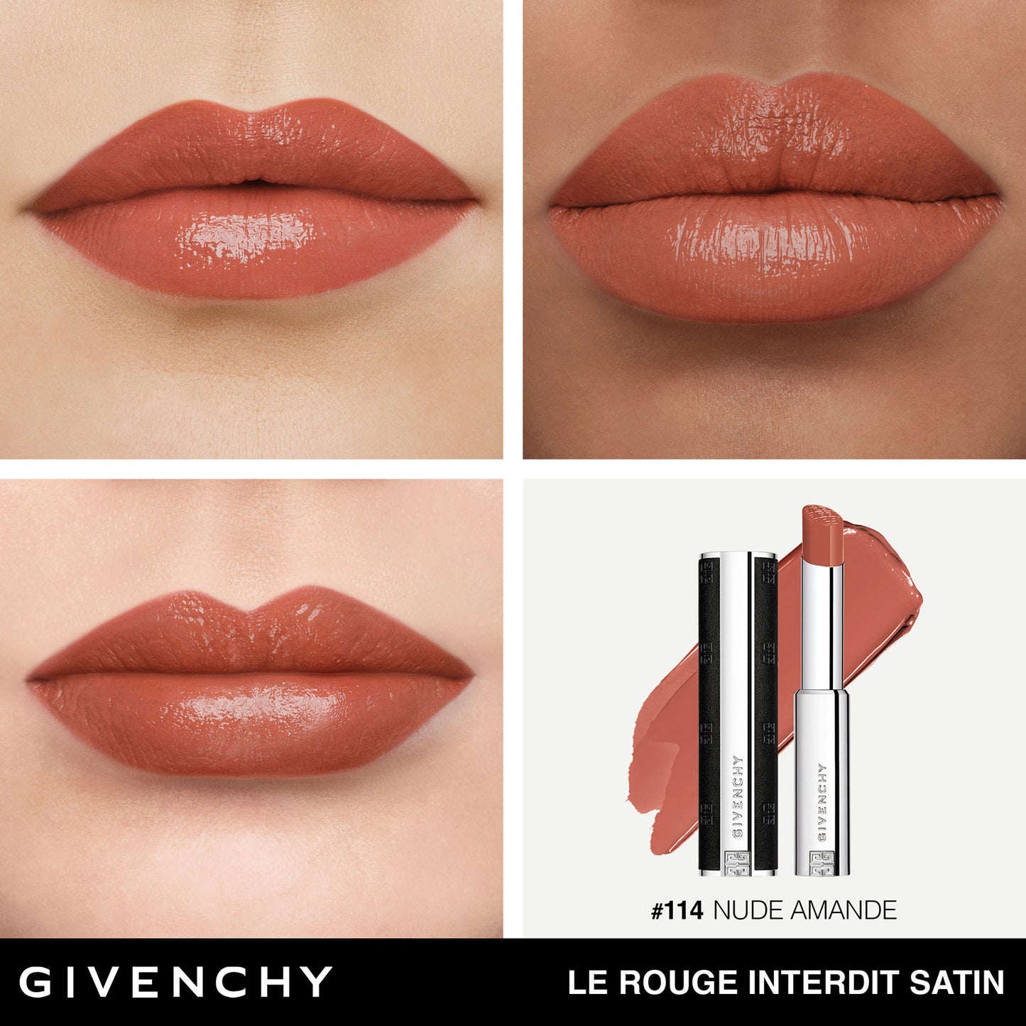 Le Rouge Interdit Satin N.114 Nude Amande