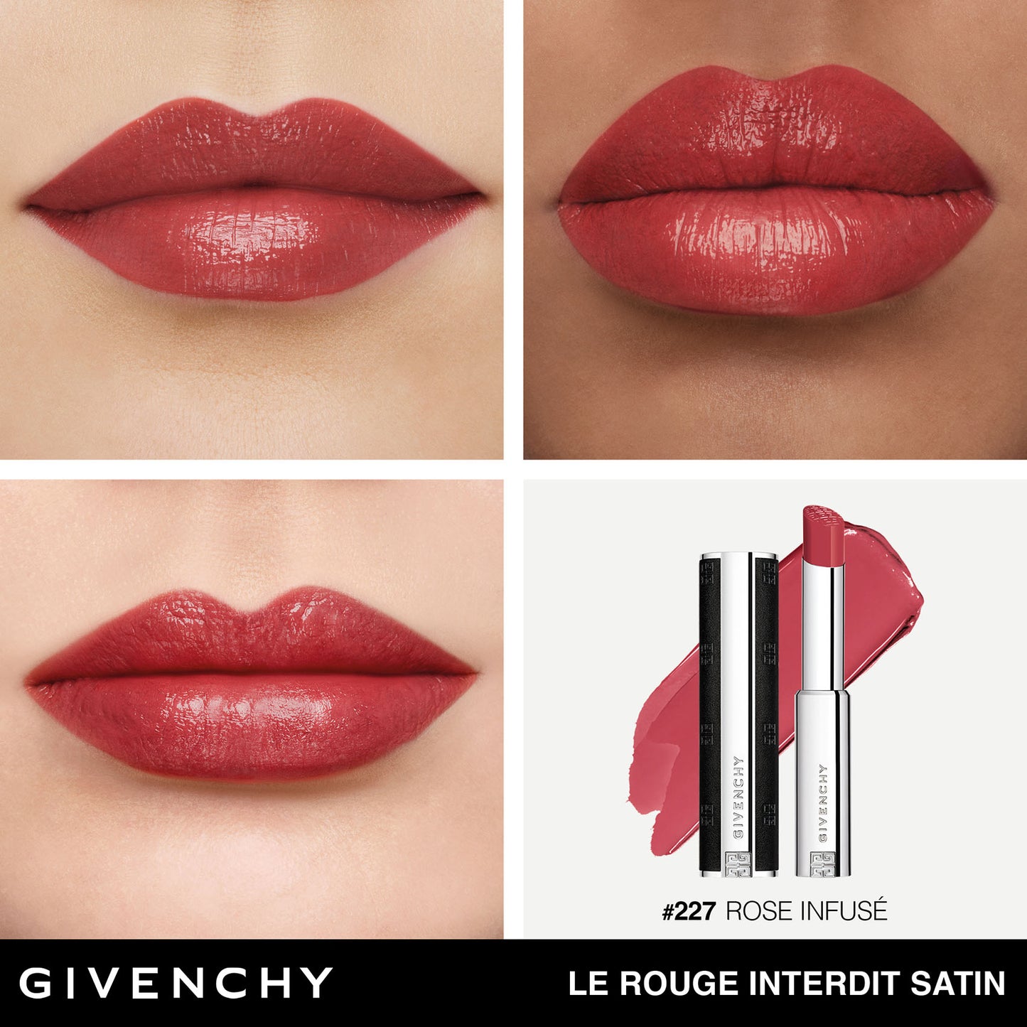 Le Rouge Interdit Satin N.227 Rose Infusé