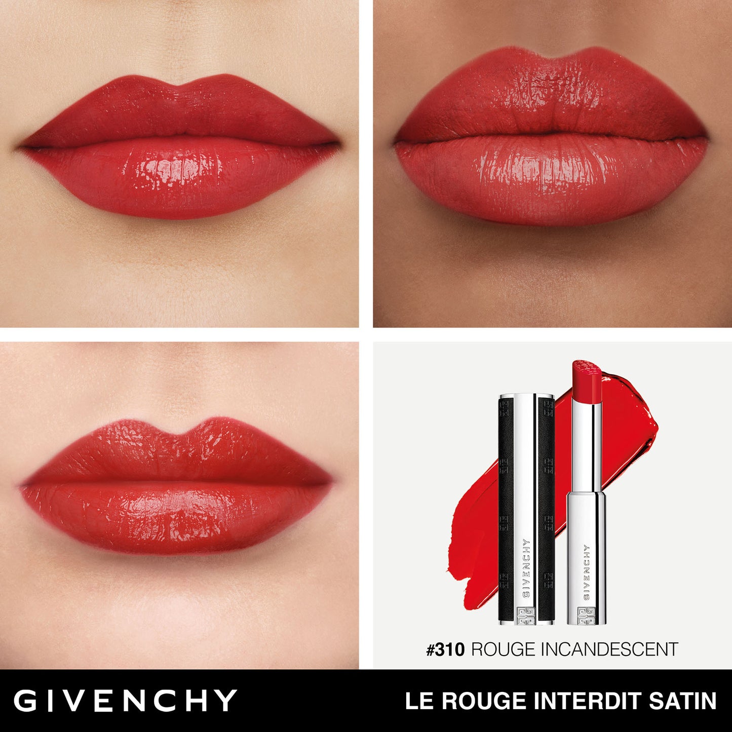 Le Rouge Interdit Satin N.310 Rouge Incandescent