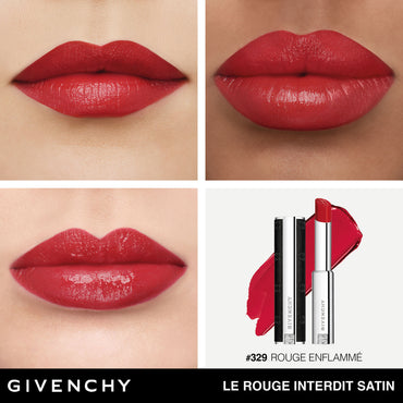 Le Rouge Interdit Satin N.329 Rouge Enflammé