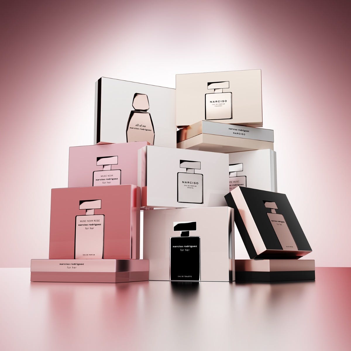 For Her Musc Noir Rose - edp50ml+Body Lotion 50ml + Shower Gel 50ml