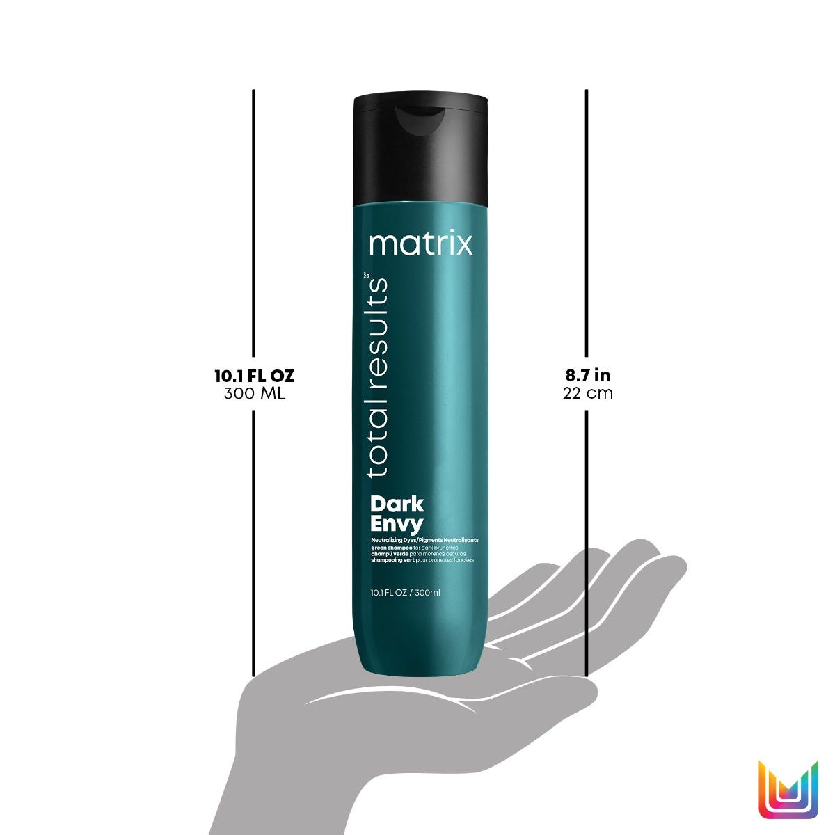 Matrix Total Results Dark Envy Shampoo - Neutralizzante Anti Rosso per capelli castani - 300ml