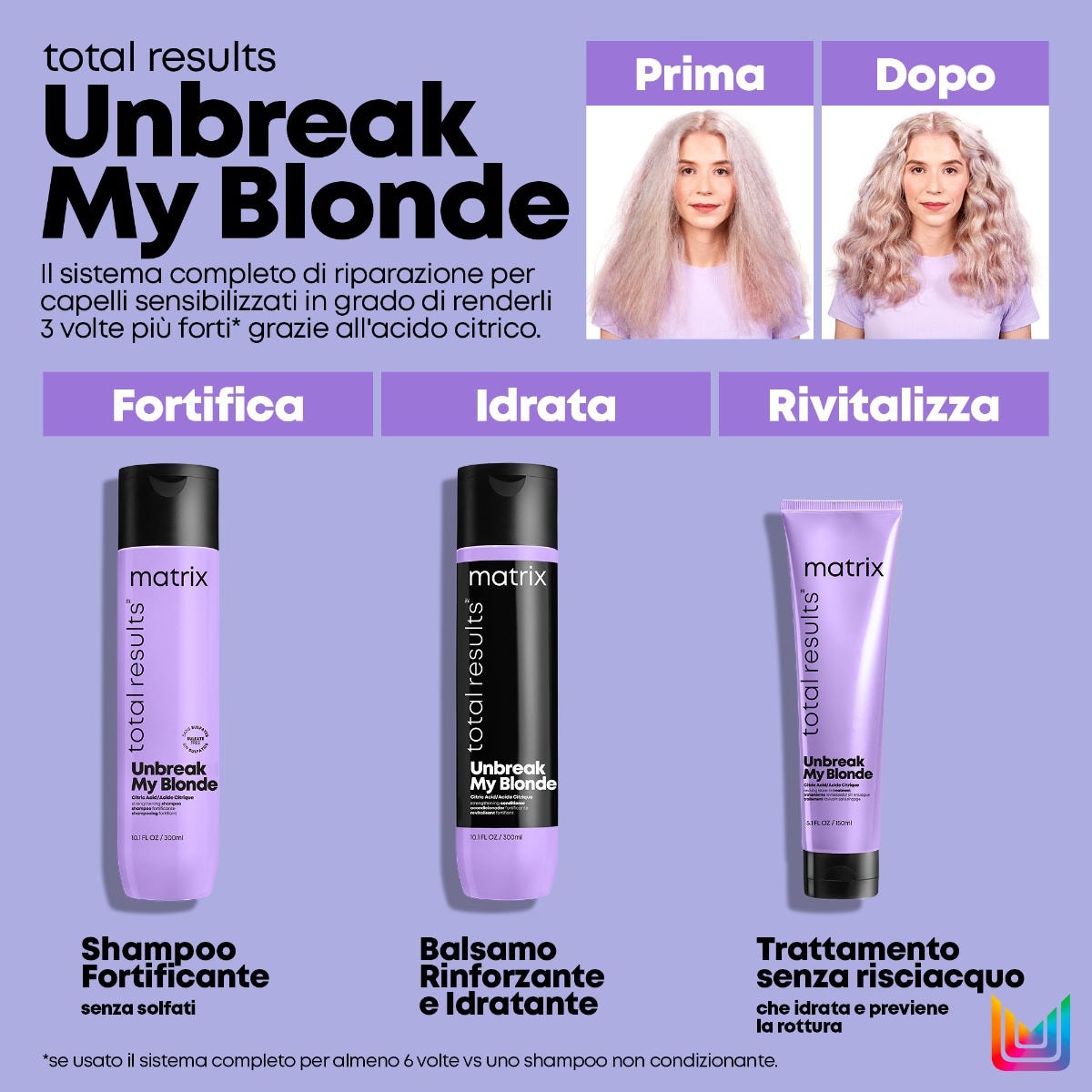 Matrix Total Results Unbreak My Blonde Leave-in per capelli biondi e decolorati 150 ml