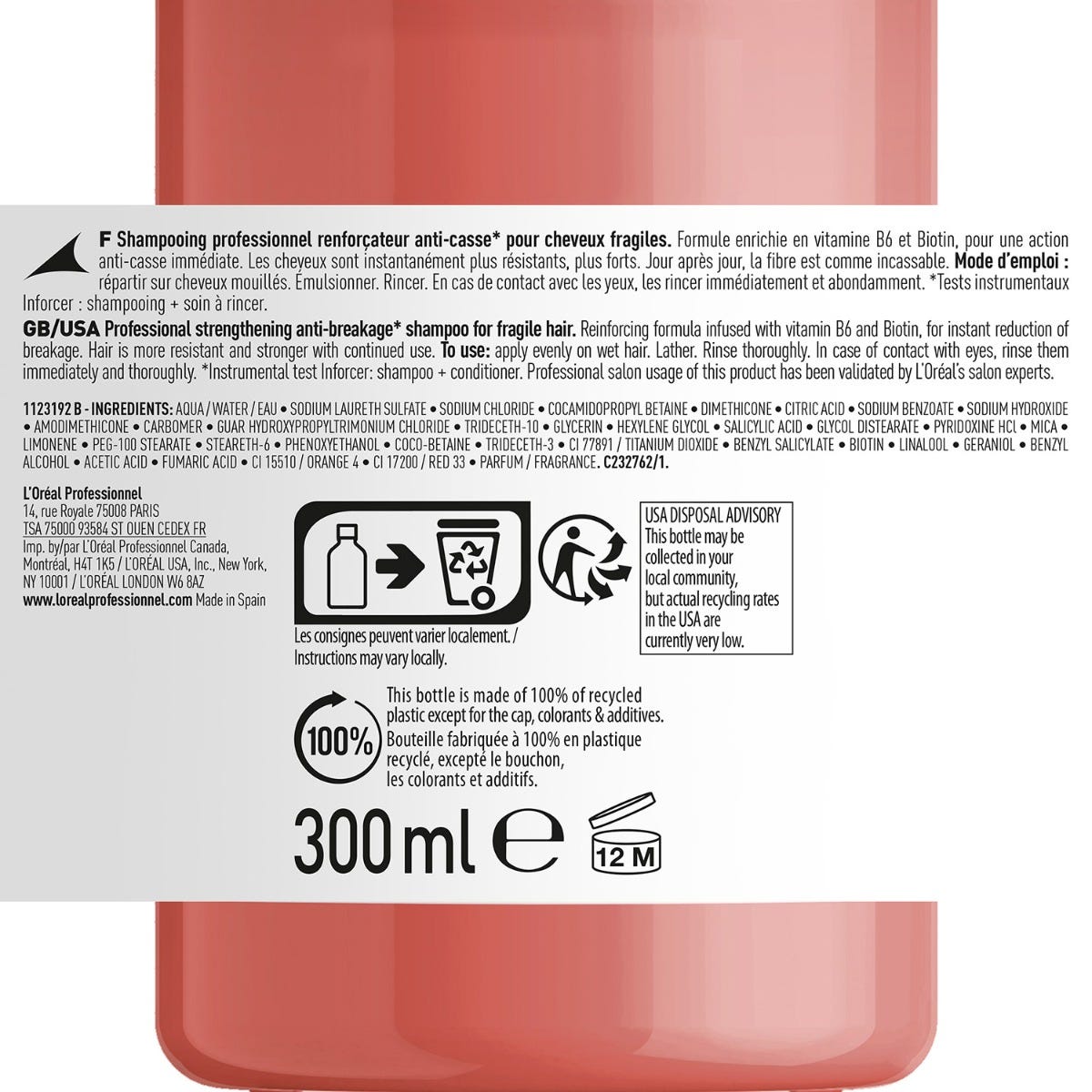 Serie Expert Inforcer Shampoo 300ml
