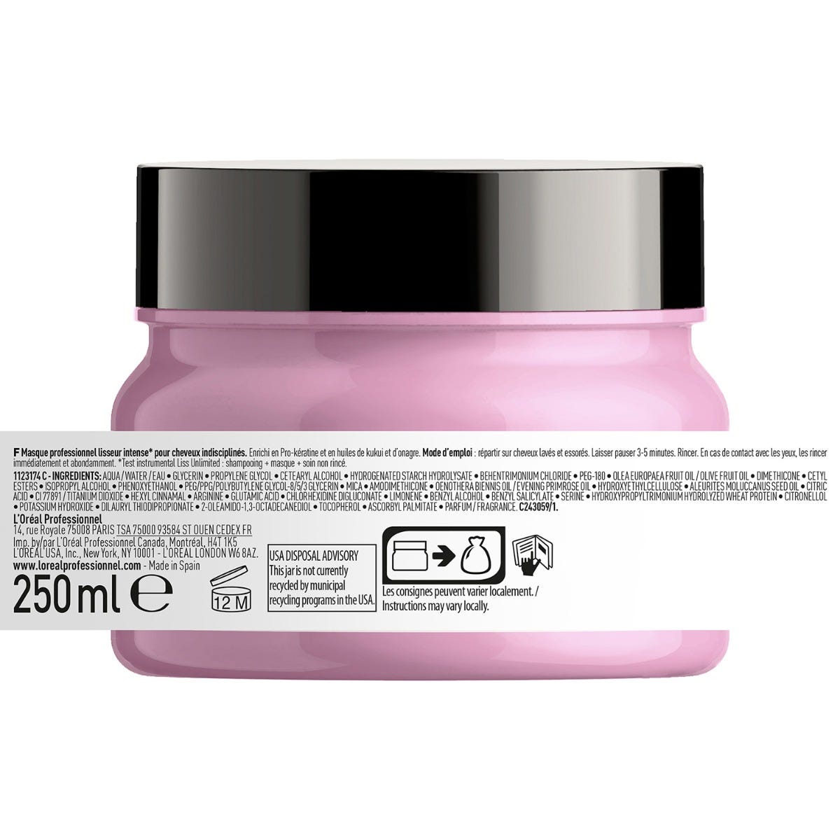 Serie Expert Liss Unlimited Maschera 250ml