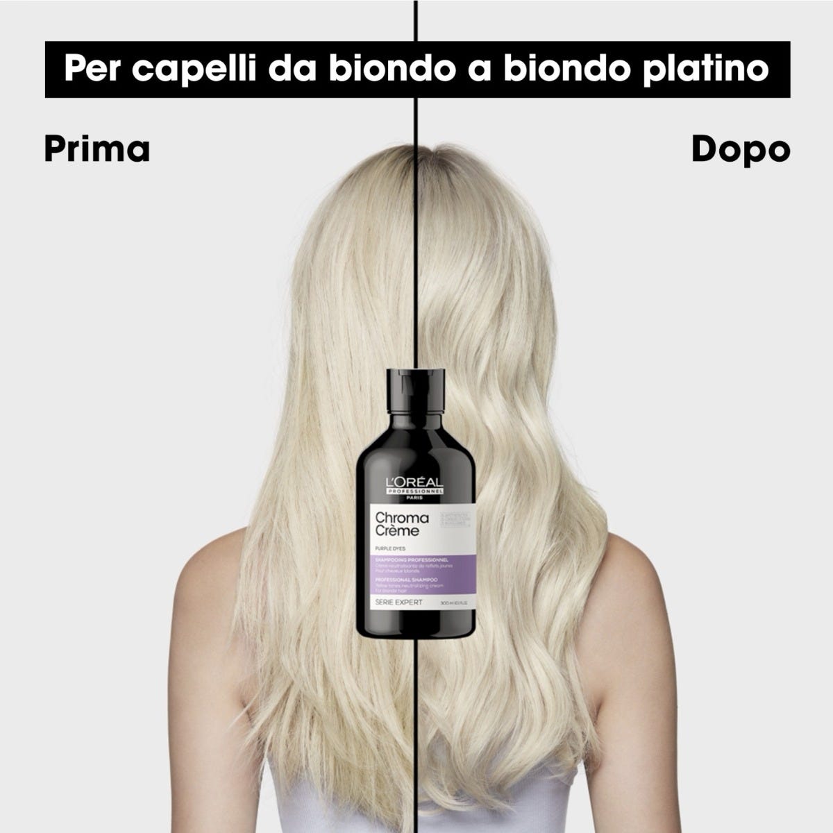 Chroma Creme - Shampoo Viola per i capelli biondi a biondi platino 300ml