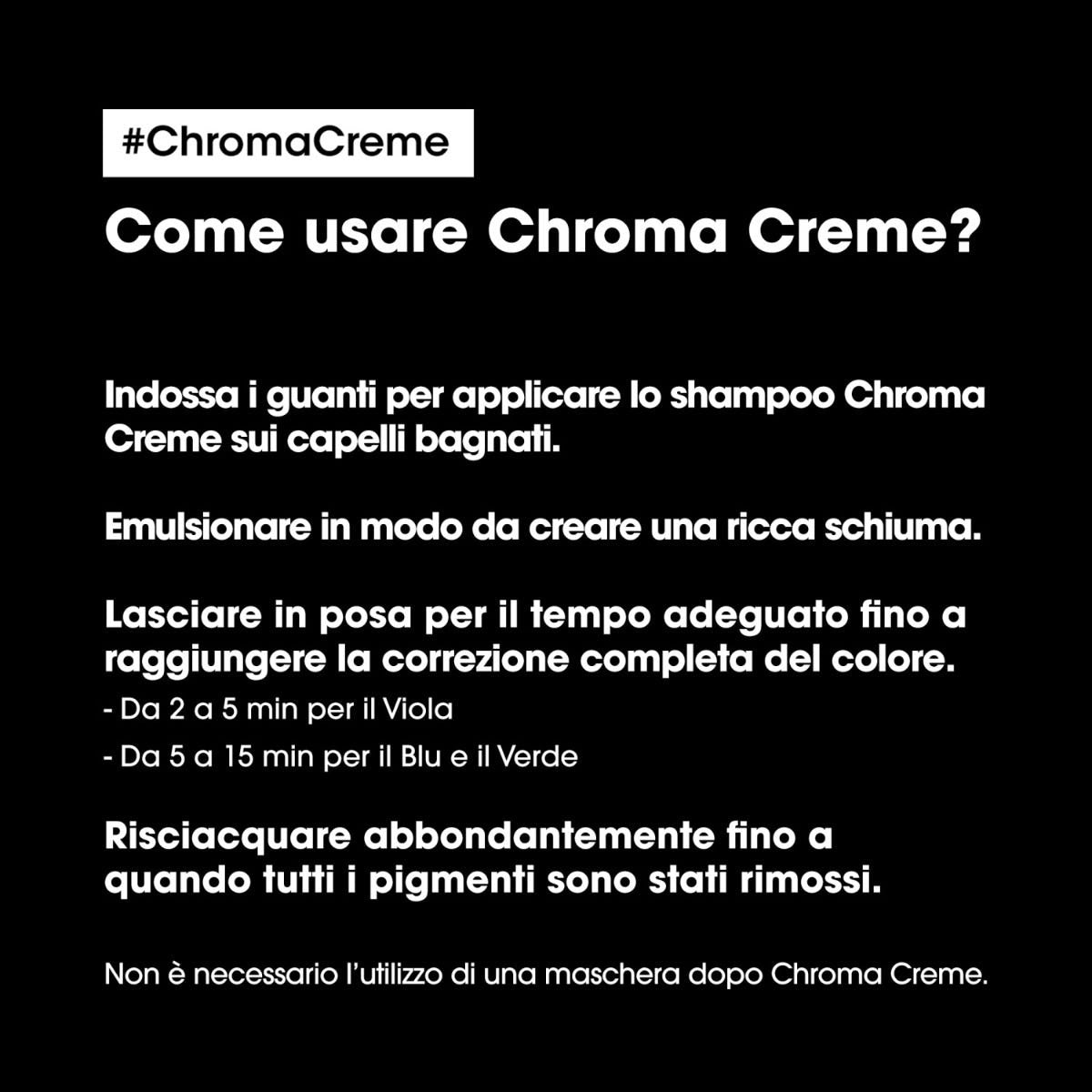 Chroma Creme - Shampoo Viola per i capelli biondi a biondi platino 300ml