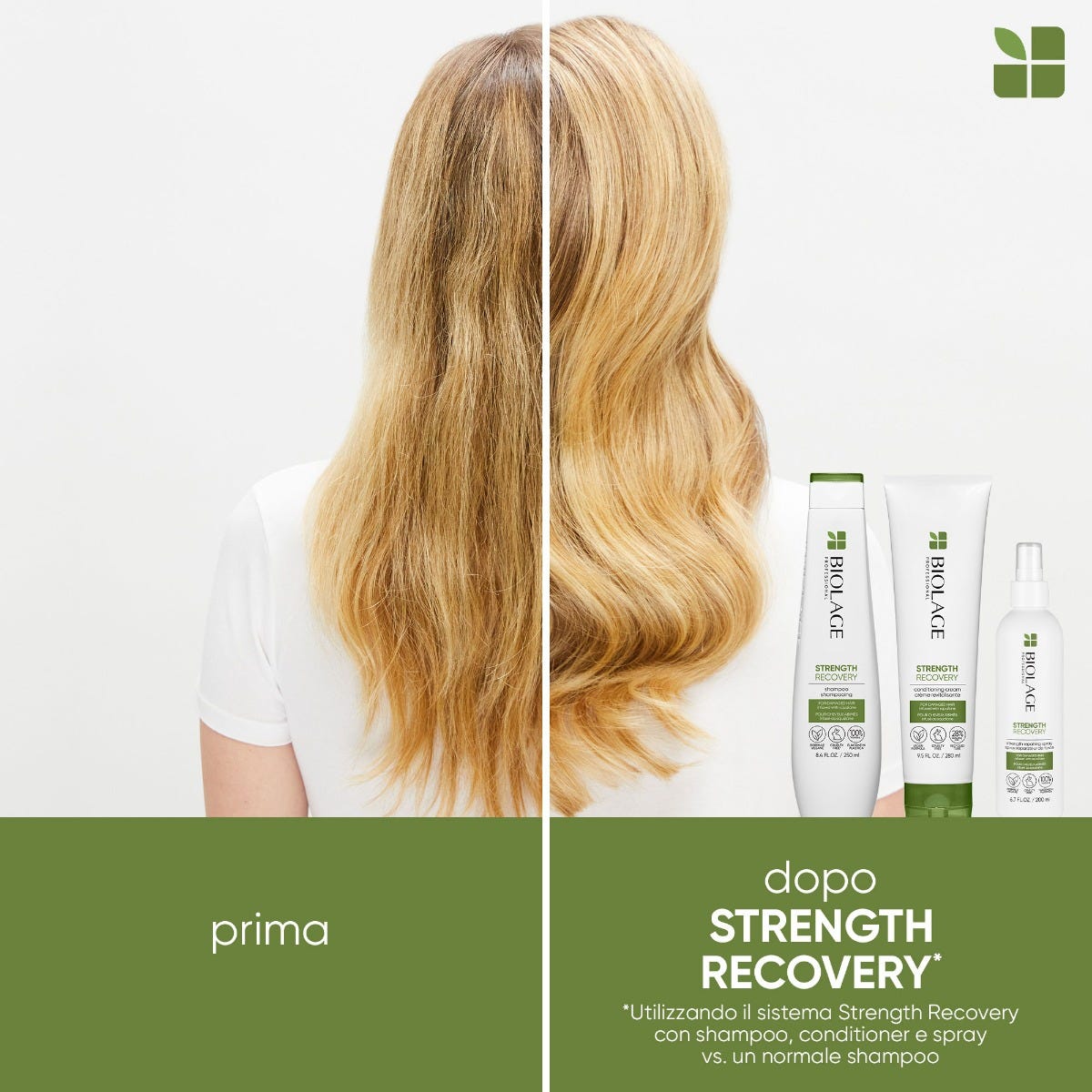 Biolage Strength Recovery Shampoo Ristrutturante per Capelli Danneggiati 250 ml