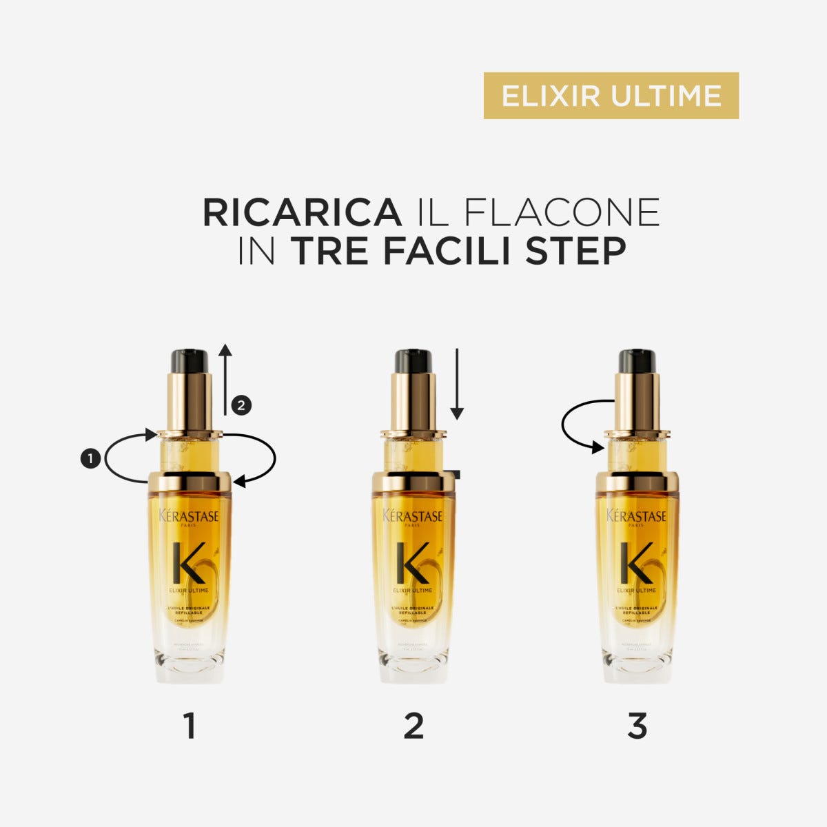 K ELixir Olio per Capelli Ricaricabile 75ml