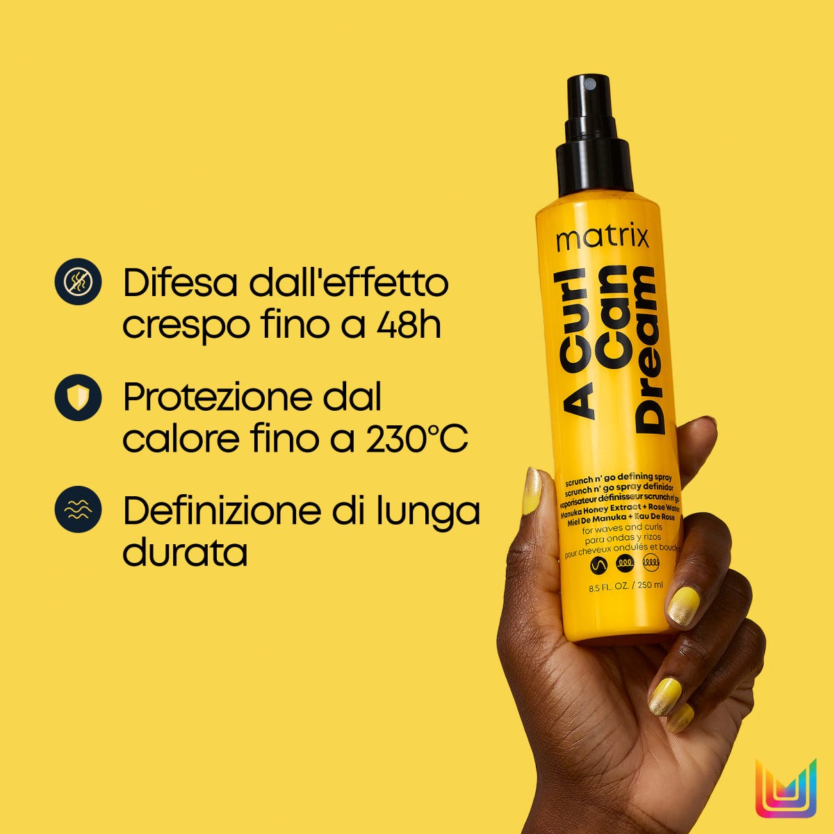 A Curl Can Dream Scrunch N' Go Defining Spray per capelli mossi