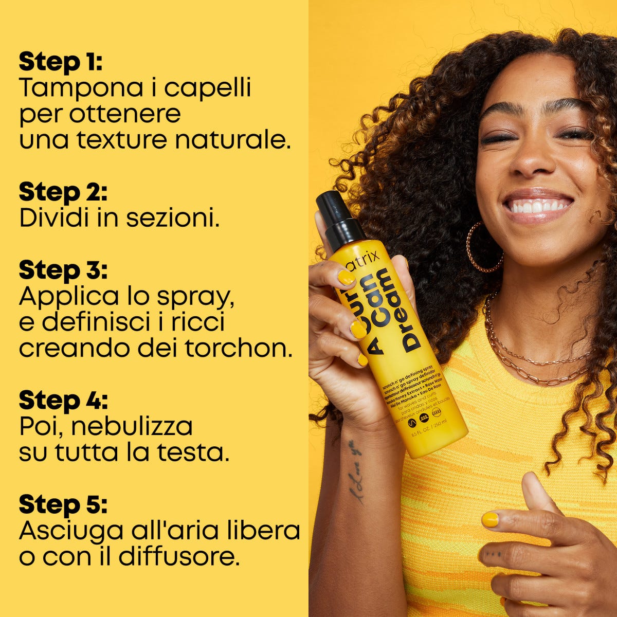 A Curl Can Dream Scrunch N' Go Defining Spray per capelli mossi