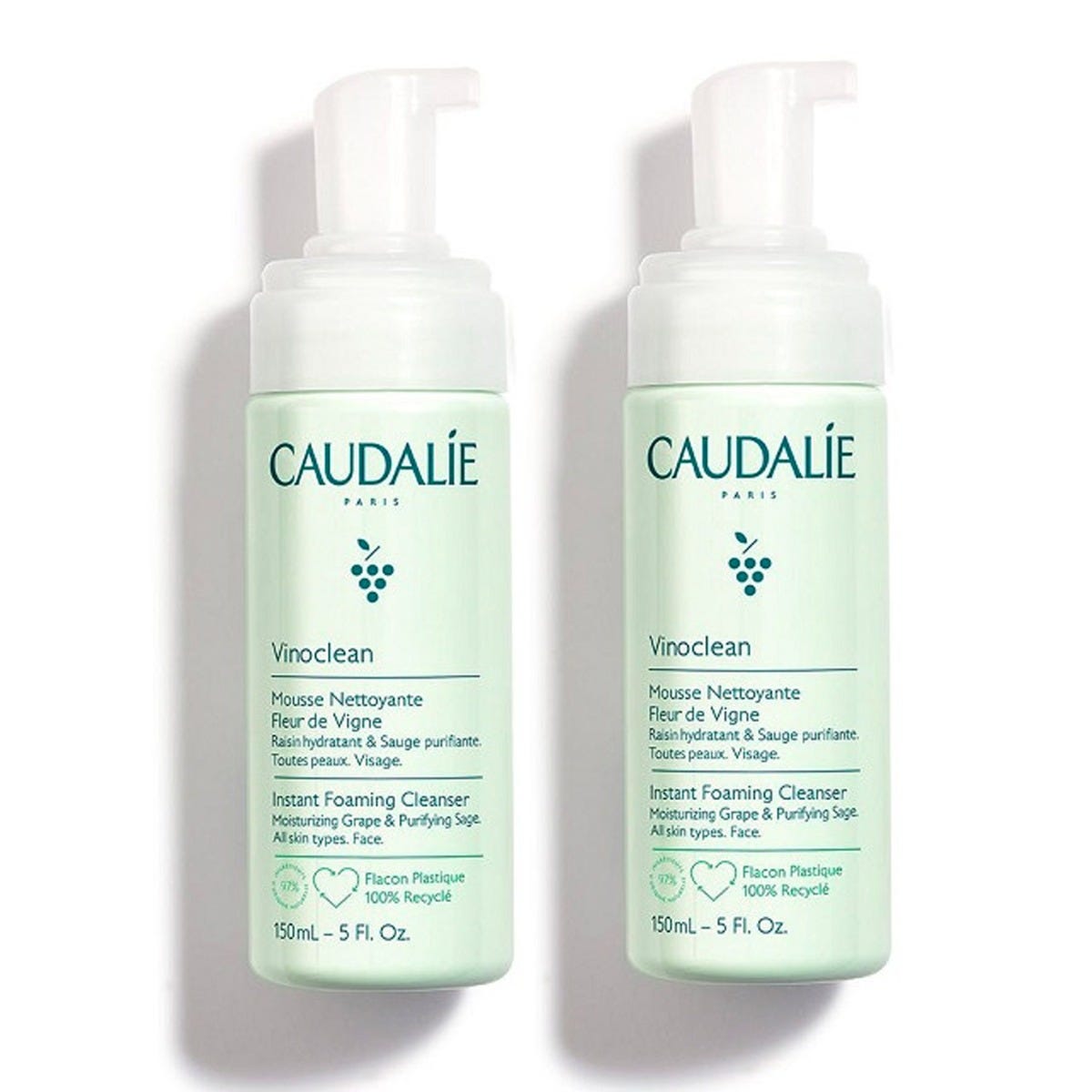 Caudalie Vinoclean Schiuma Detergente 150ml +150ml