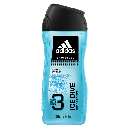 Adidas Ice Dive 3In1 Body, Hair And Face Shower Gel For Him 250 ml