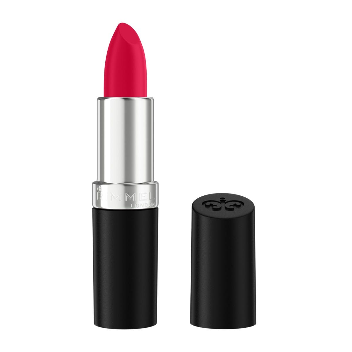 Rimmel Lasting Finish, 001 River-Ting Red, Rossetto Satinato, Lunga Durata, Finish Satinato, Ricco Colore, Idratante, Formula Vegana, 4g