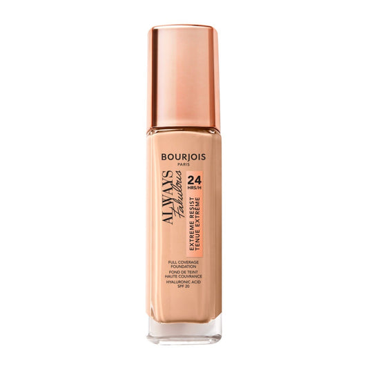 Bourjois Always Fabulous Fondotinta Coprente Liquido a Lunga Durata con SPF 20, 100 Rose Ivory / Ivoire Rosé, 30 ml