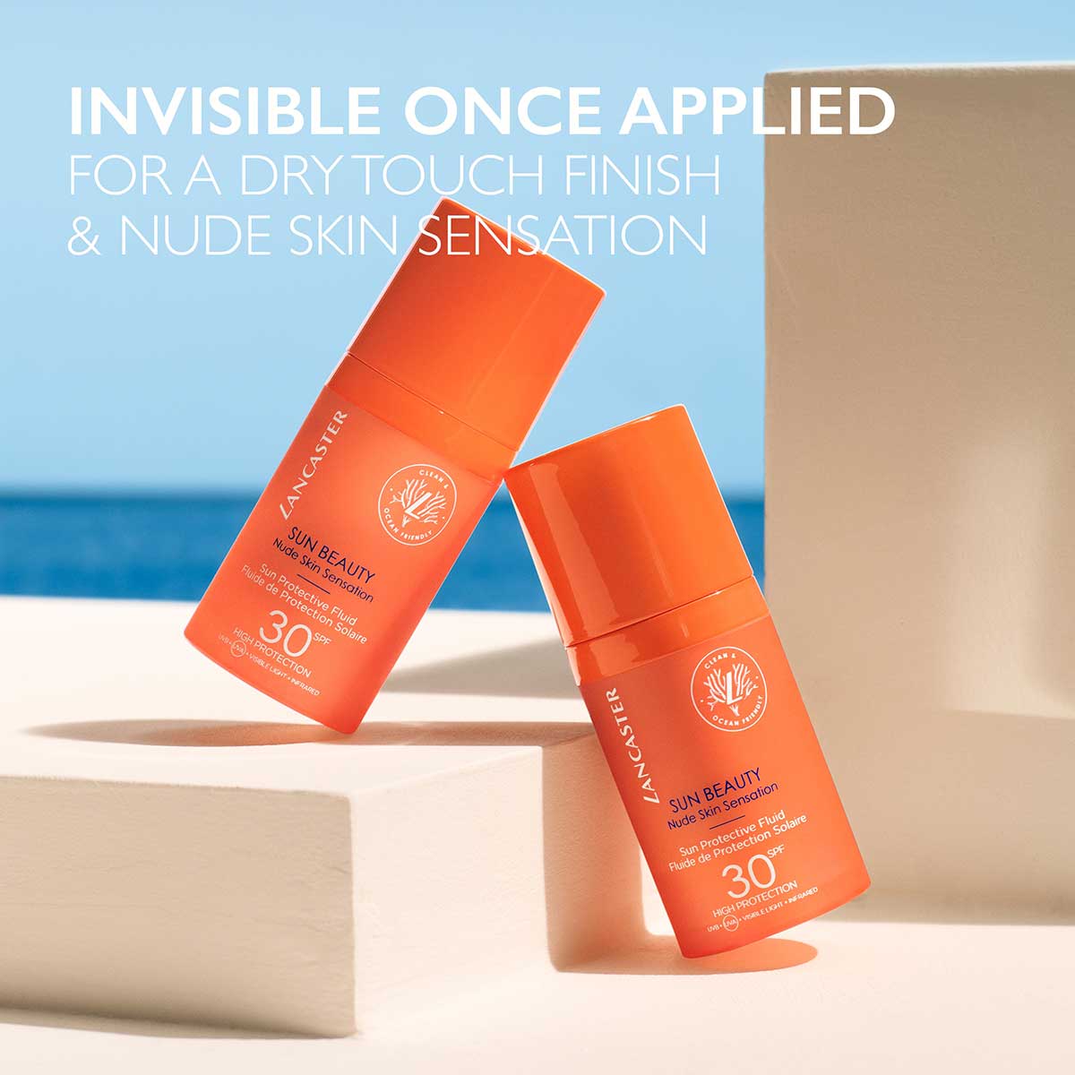 Lancaster Sun Beauty Protective Fluid SPF 30 Nude Skin Sensation Viso 30ml
