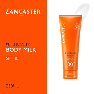 Lancaster Sun Beauty Sublime Tan Body Milk SPF 30 Latte Corpo E Viso 250ml