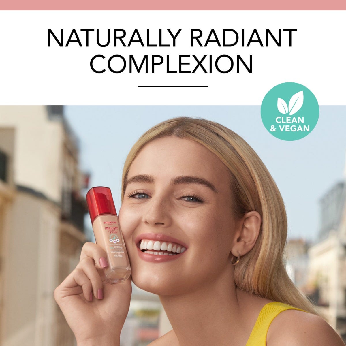 Bourjois Fondotinta Healthy Mix Clean, 55N Deep Beige, 30 ml