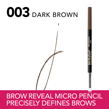 Bourjois Matita Sopracciglia Micro Brow Reveal, Dark Brown, 0.09 g