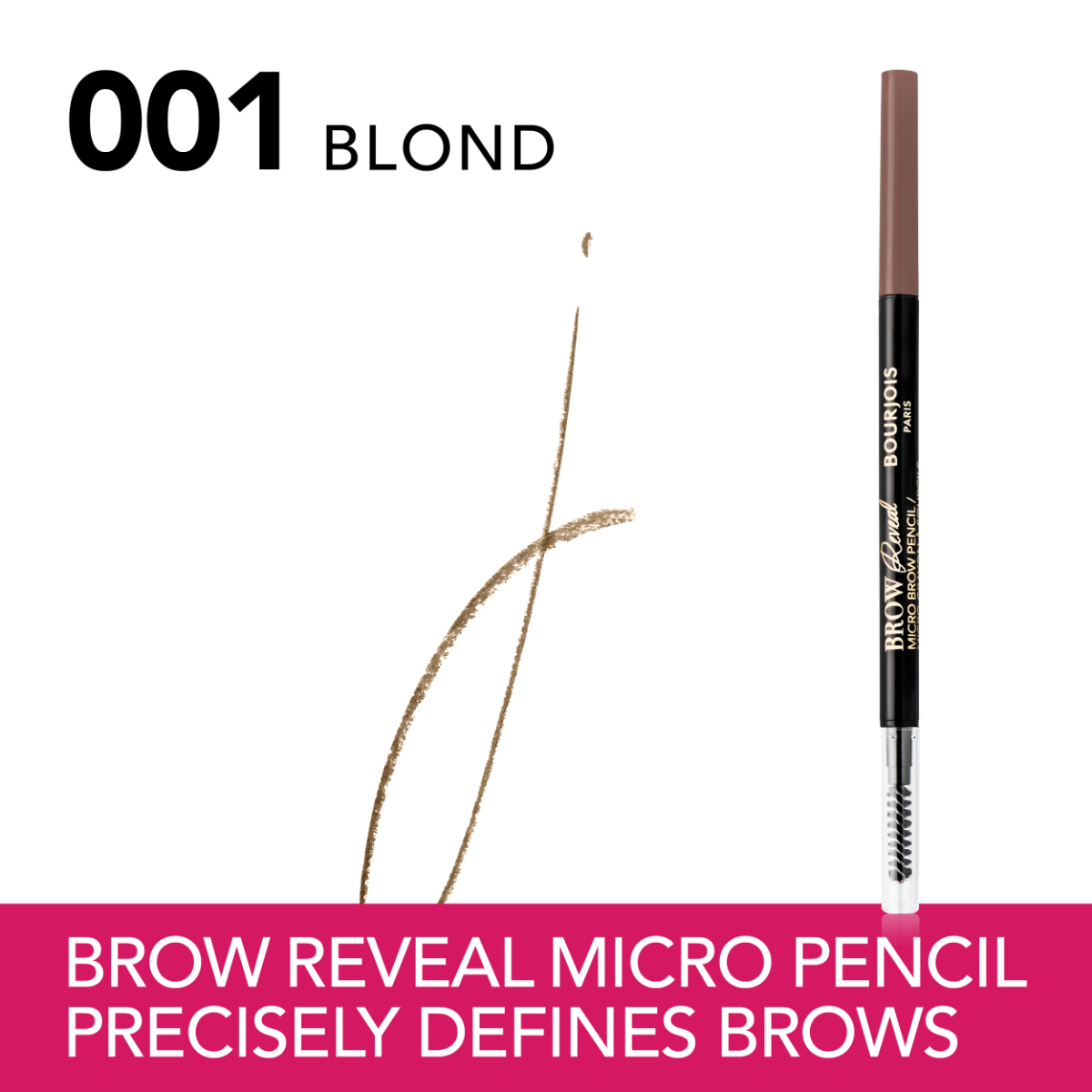 Bourjois Matita Sopracciglia Micro Brow Reveal, Blond, 0.09 g