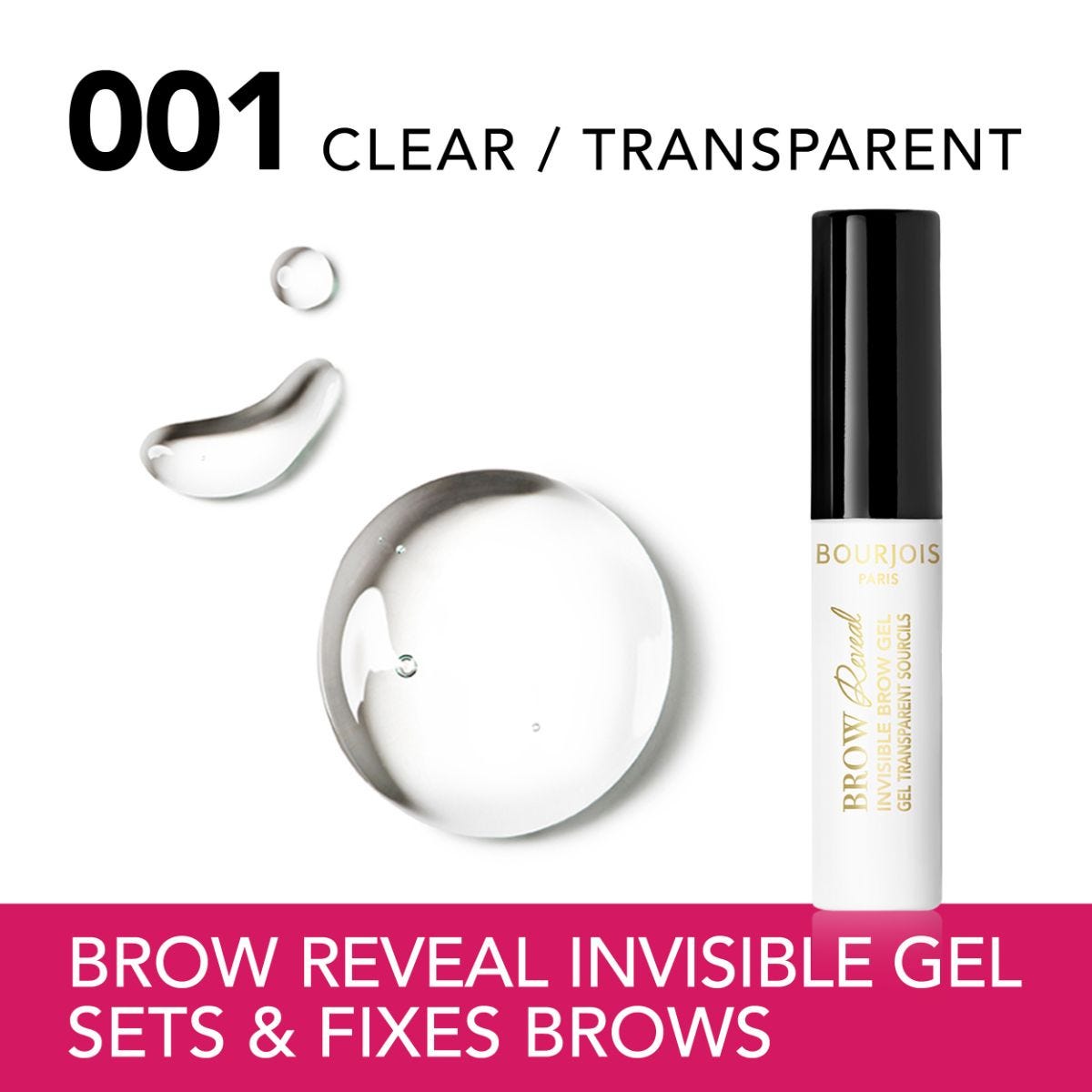 Bourjois Gel Invisibile per Sopracciglia Brow Reveal, 4.5 ml