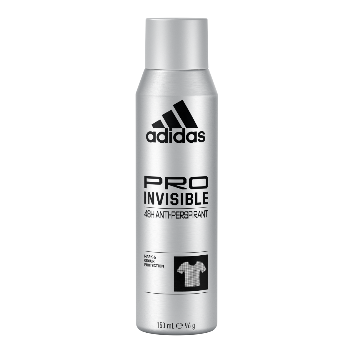 Adidas, Pro Invisible Deodorante Spray Anti-traspirante Uomo, 48 ore di Protezione, Formula Vegana e Senza Alcol, 150ml