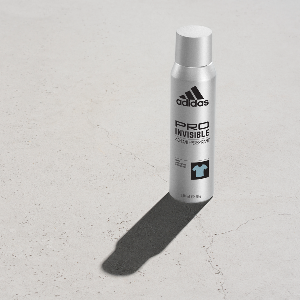 Adidas, Pro Invisible Deodorante Spray Anti-traspirante Uomo, 48 ore di Protezione, Formula Vegana e Senza Alcol, 150ml