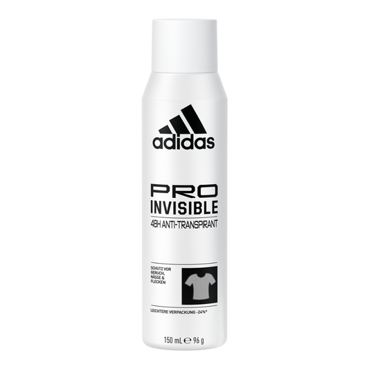Adidas, Pro Invisible Deodorante Spray Anti-traspirante Donna, 48 Ore di Protezione, 150ml