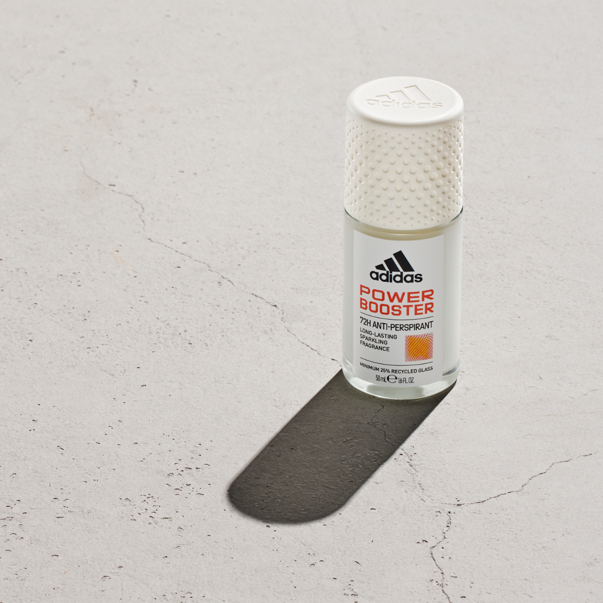 Adidas, Power Booster Deodorante Roll-on Anti-traspirante Uomo, 72 Ore di Protezione, Formula Vegana e Senza Alcol, 50ml