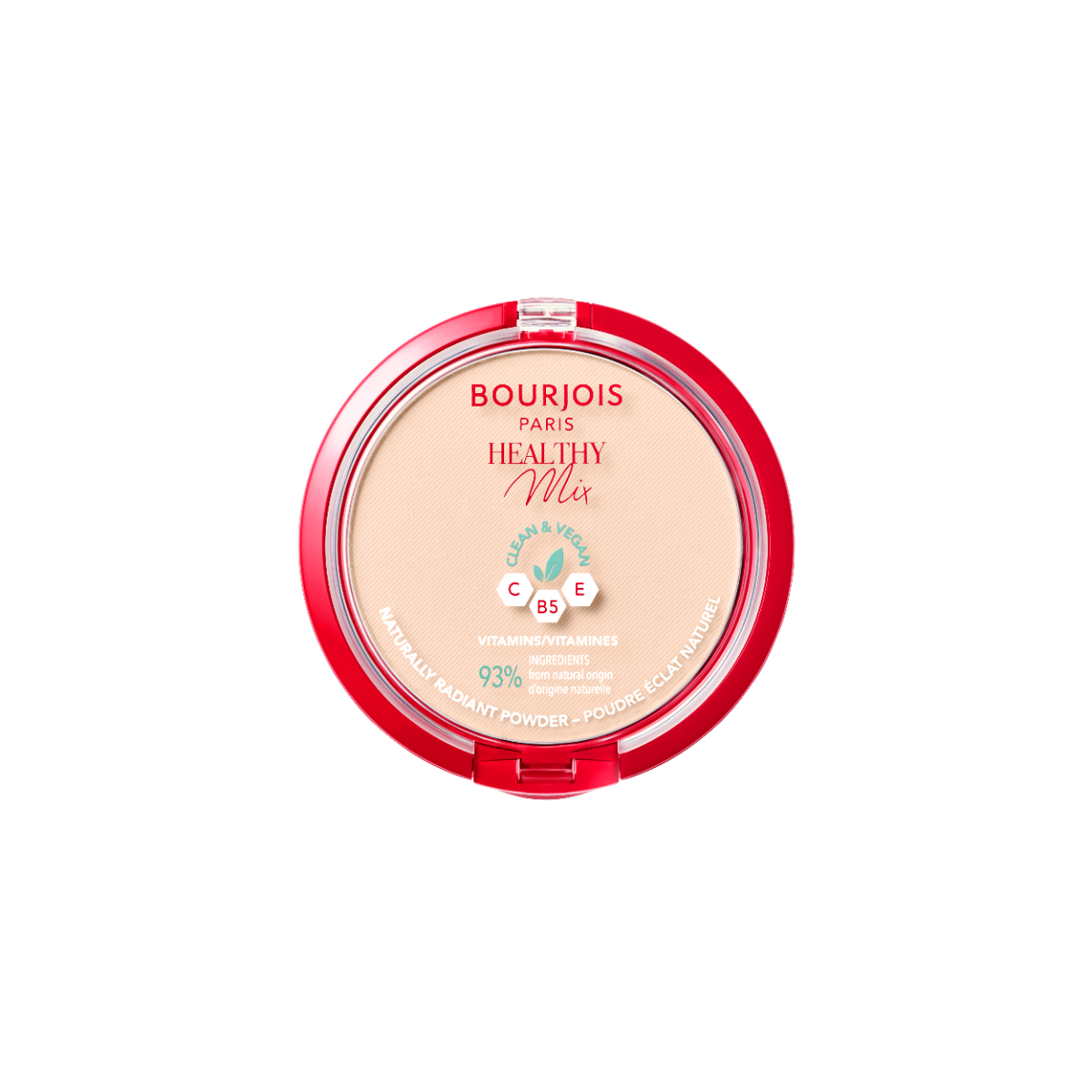 Bourjois Healthy Mix Clean Cipria Compatta - Formula Clean & Vegana - Con Vitamina C, E e B5