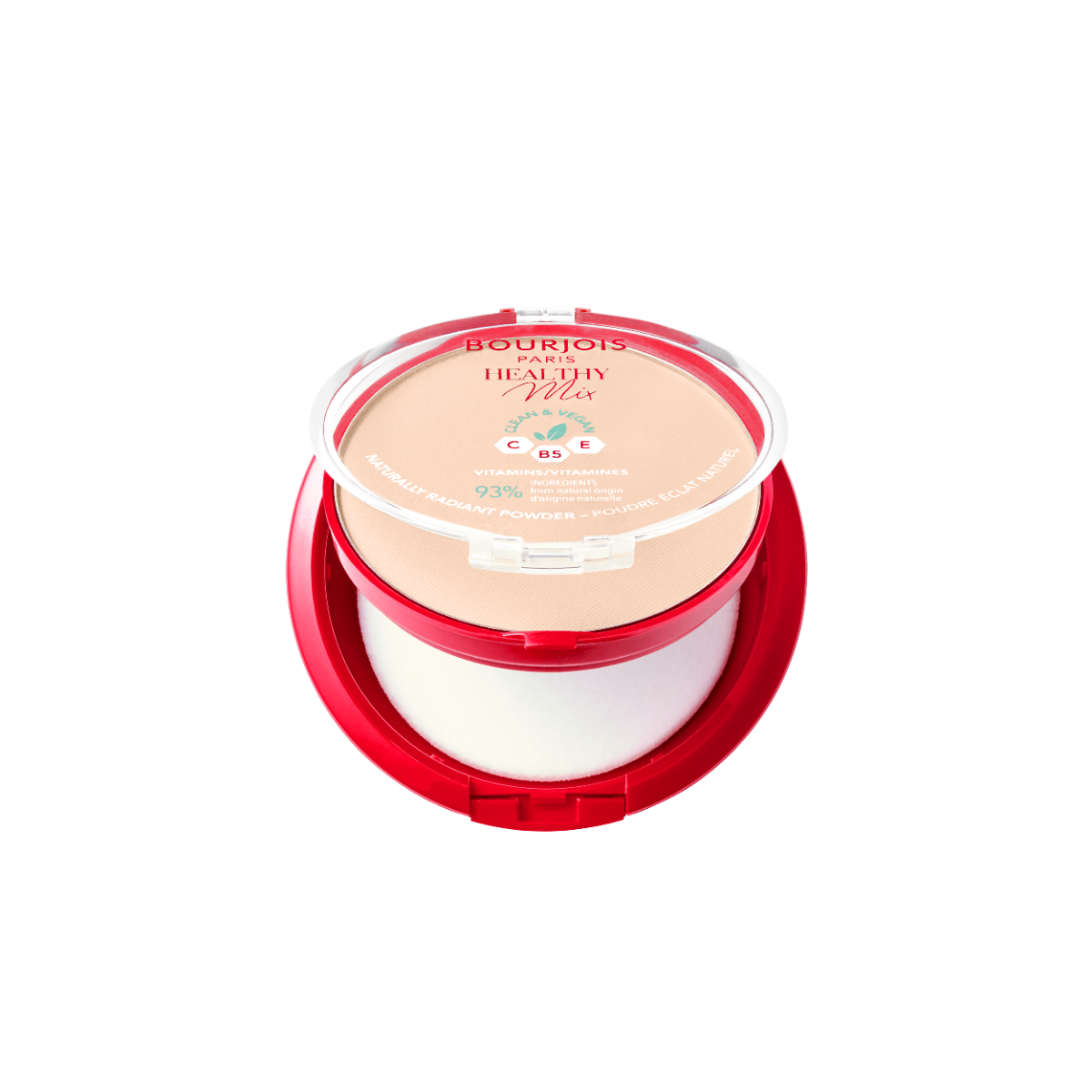 Bourjois Healthy Mix Clean Cipria Compatta - Formula Clean & Vegana - Con Vitamina C, E e B5
