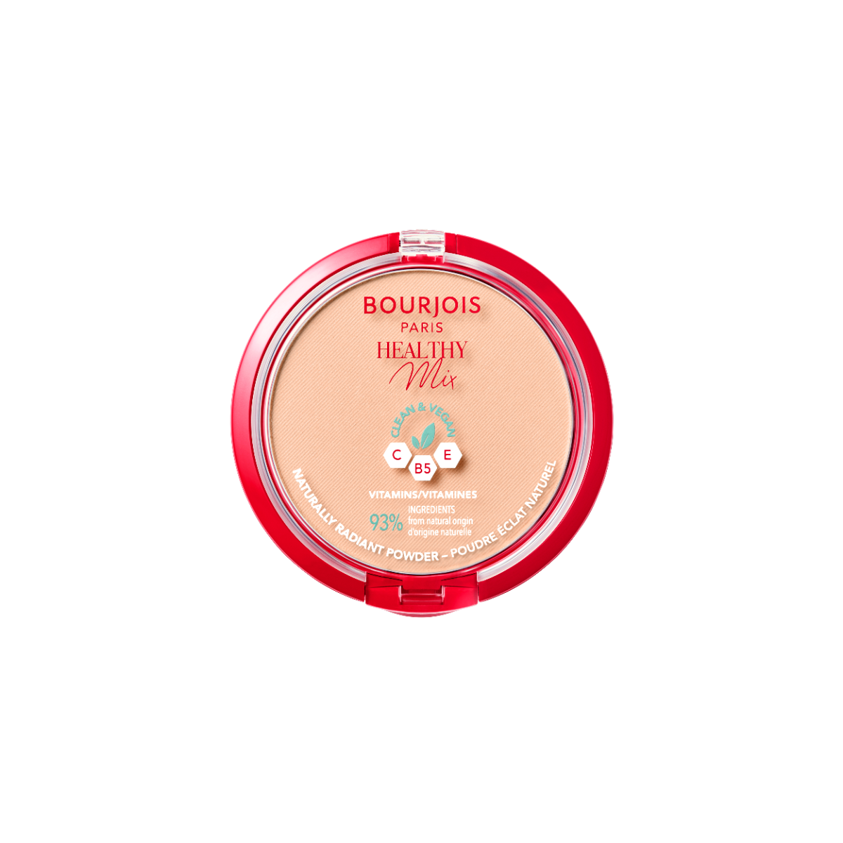 Bourjois Healthy Mix Clean Cipria Compatta - Formula Clean & Vegana - Con Vitamina C, E e B5