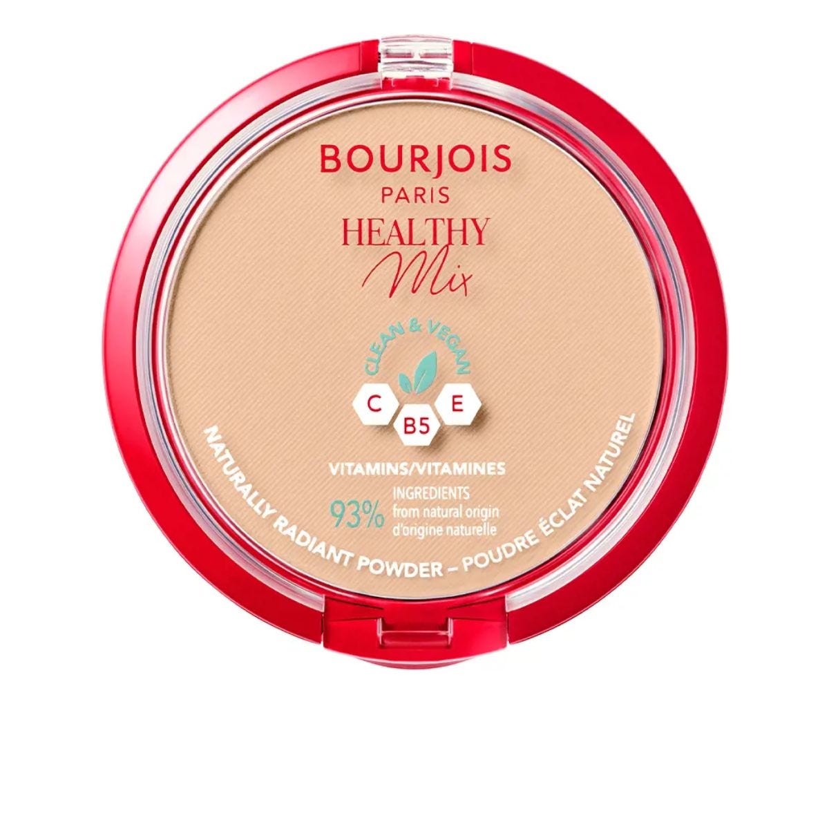Bourjois Healthy Mix Clean Cipria Compatta - Formula Clean & Vegana - Con Vitamina C, E e B5