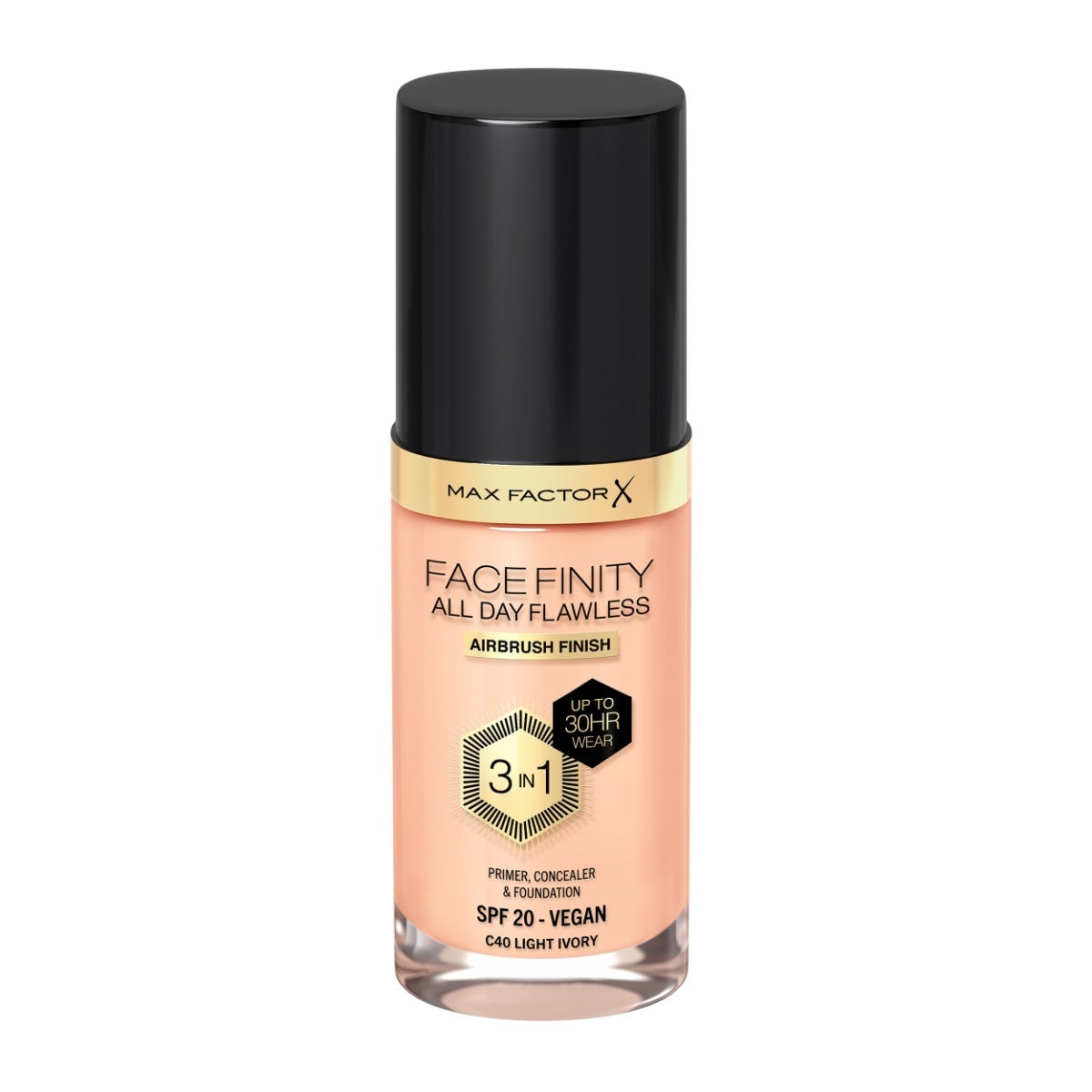 Facefinity All Day Flawless Foundation 3 in 1 C40 - LIGHT IVORY