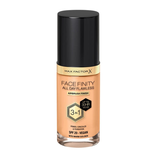 Facefinity All Day Flawless Foundation 3 in 1 W76 - WARM GOLDEN