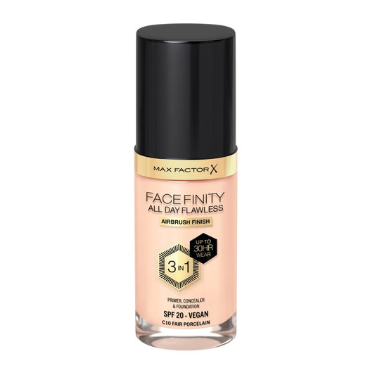 Facefinity All Day Flawless Foundation 3 in 1 C10 - FAIR PORCELAIN
