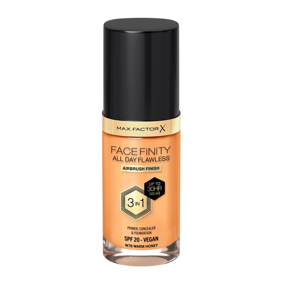 Facefinity All Day Flawless Foundation 3 in 1 W78 - WARM HONEY