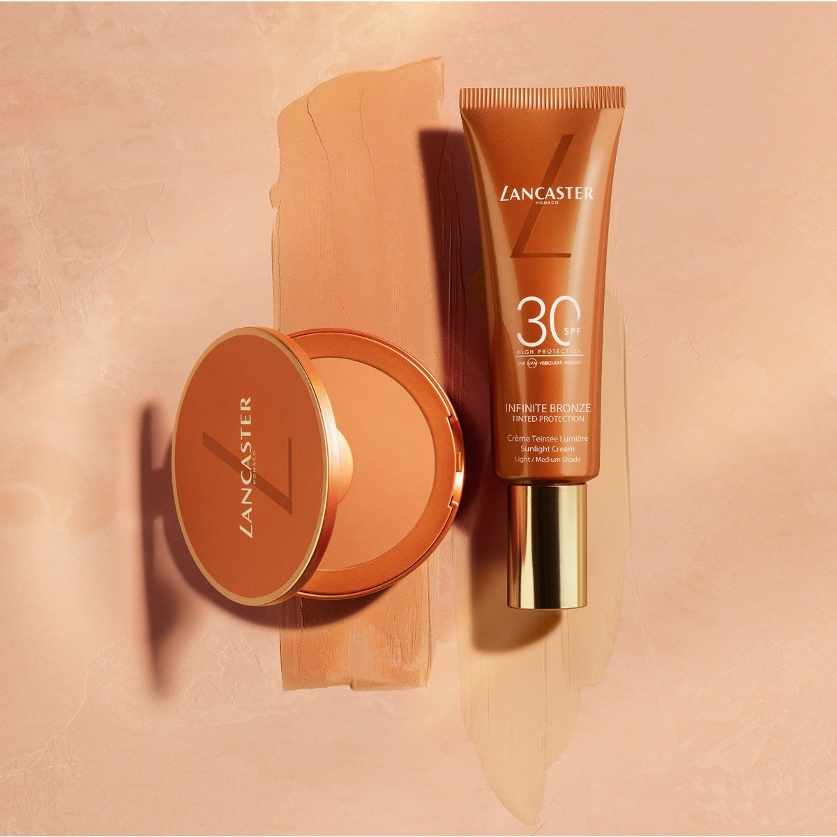 Lancaster Infinite Bronze Tinted Protection Sunlight Compact Cream SPF50 9 g