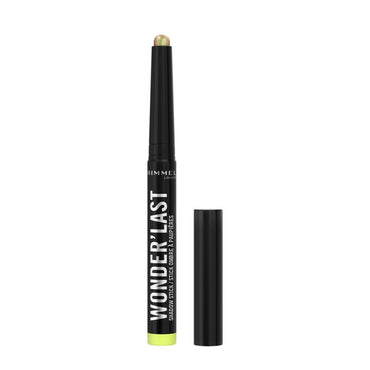 Rimmel Wonder'Last, 008 Galactic Green, Ombretto in stick, Colore vibrante e d’impatto, Facile da applicare, Texture confortevole, Formula ultra-cremosa, Formula Vegana, 1,64 g