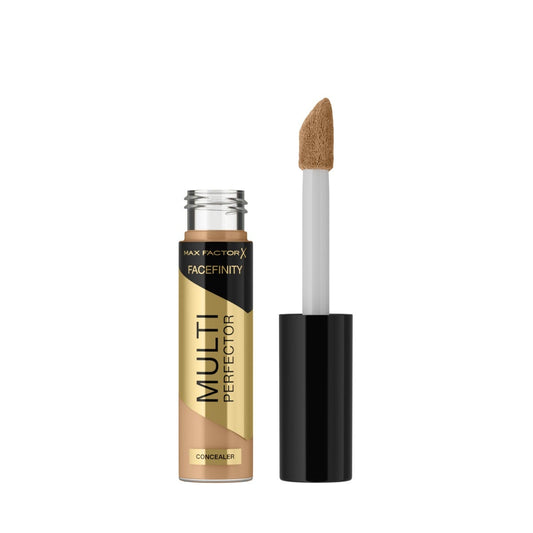 Max Factor Facefinity Multi-Perfector Correttore Liquido Tutto in Uno, Nasconde le Imperfezioni, Luminosità Istantanea, Finitura Naturale, Vegano, Copertura Personalizzabile, 10 Tonalità, 5W, 11ml