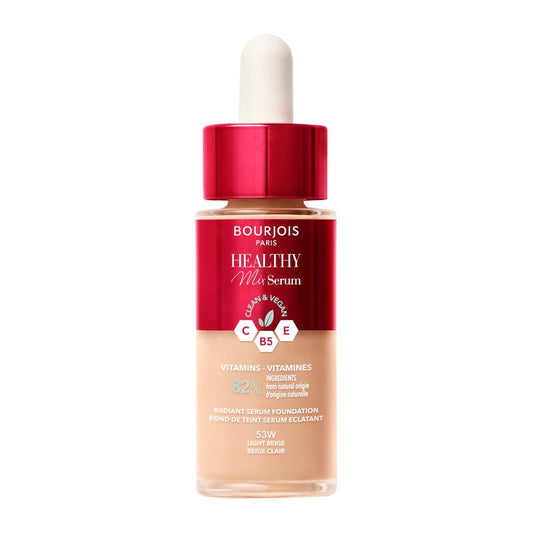 Bourjois Healthy Mix Serum Foundation - #53W Light Beige, 30 ml