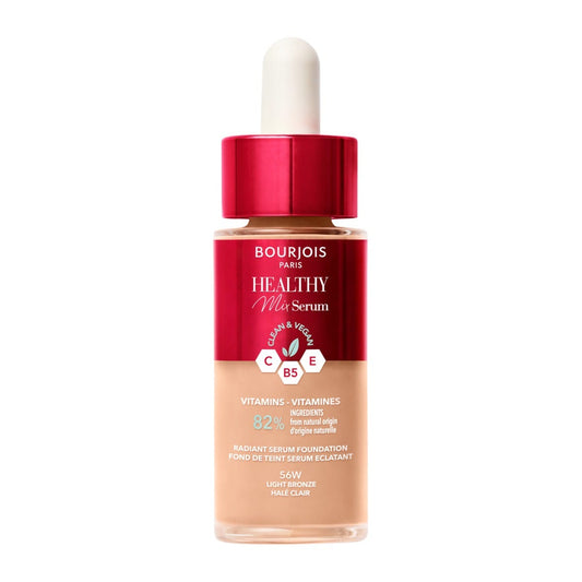 Bourjois Healthy Mix Serum Foundation - #56W Light Bronze Beige, 30 ml